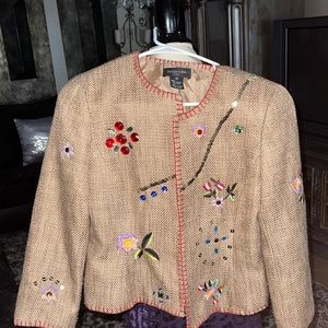 NWOT, Designer Embellished blazer!